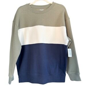 Old‎ Navy Oversized Color Block Sweatshirt Pullover Top Kids XL